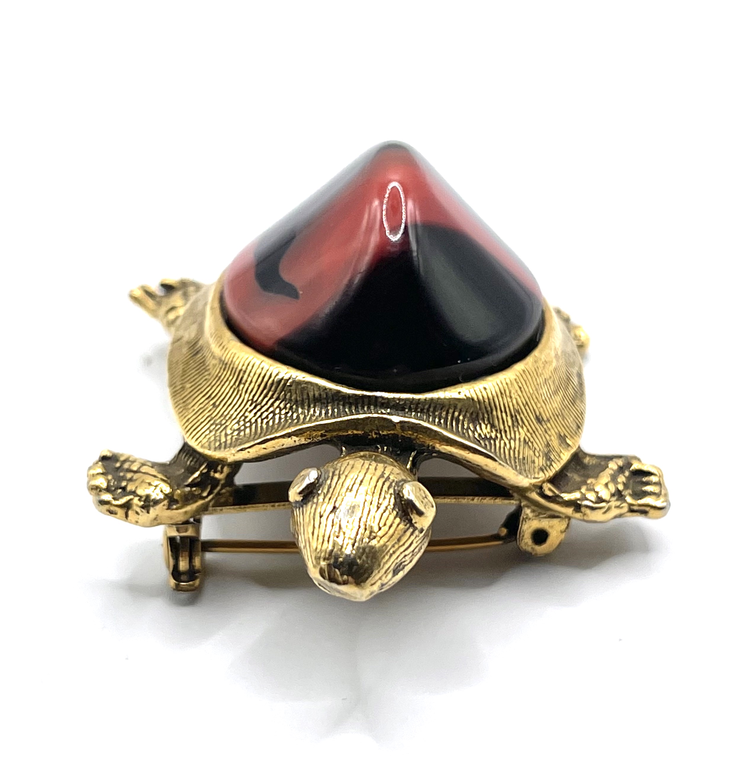 vintage turtle brooch