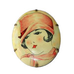 Antique cameo brooch pendant