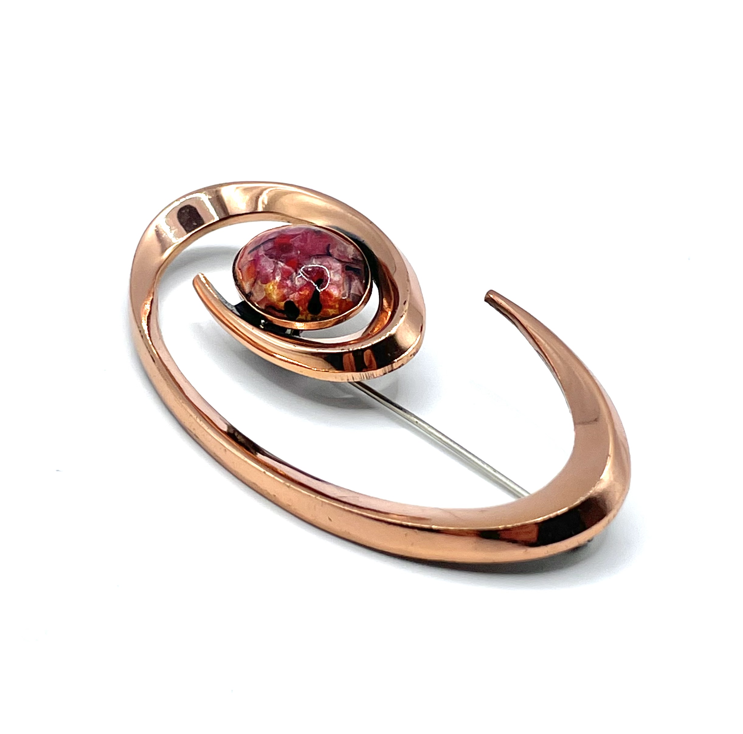 Renoir Matisse copper brooch