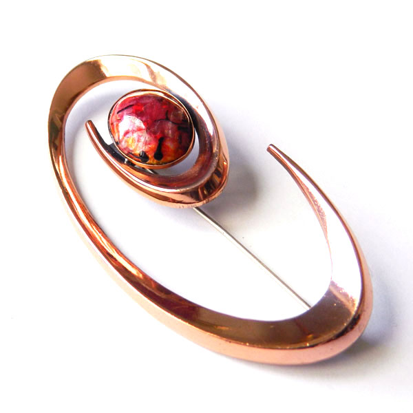1950s Matisse enameled brooch