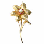 Boucher flower brooch