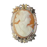 antique cameo brooch