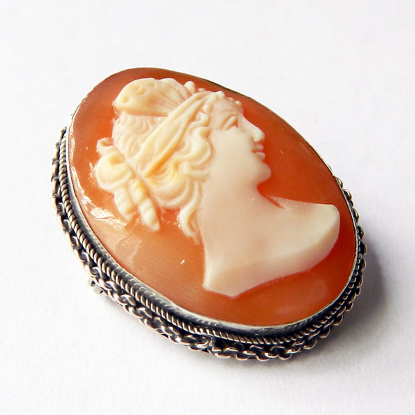 antique cameo brooch
