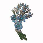 Schreiner daisy flower brooch