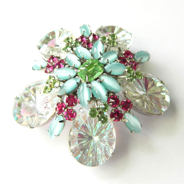 Schreiner rhinestone brooch
