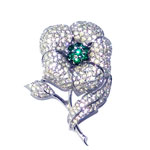 Panetta rhinestone brooch