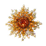 Austrian starburst brooch