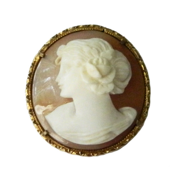 Vintage cameo brooch