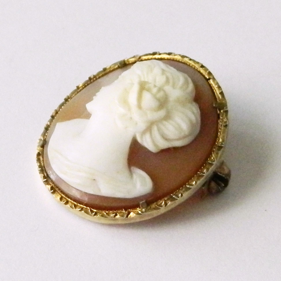 Vintage cameo brooch