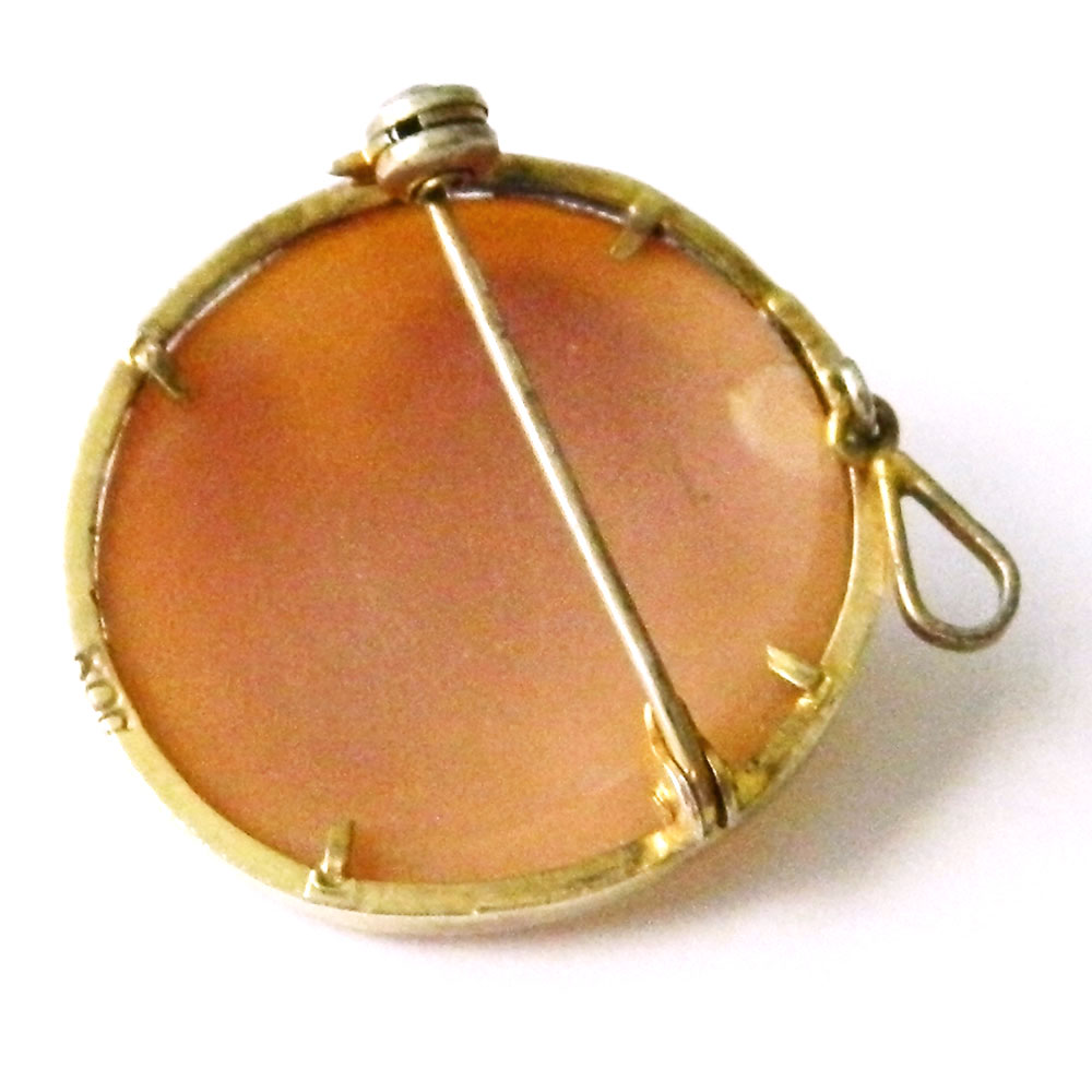 vintage cameo brooch