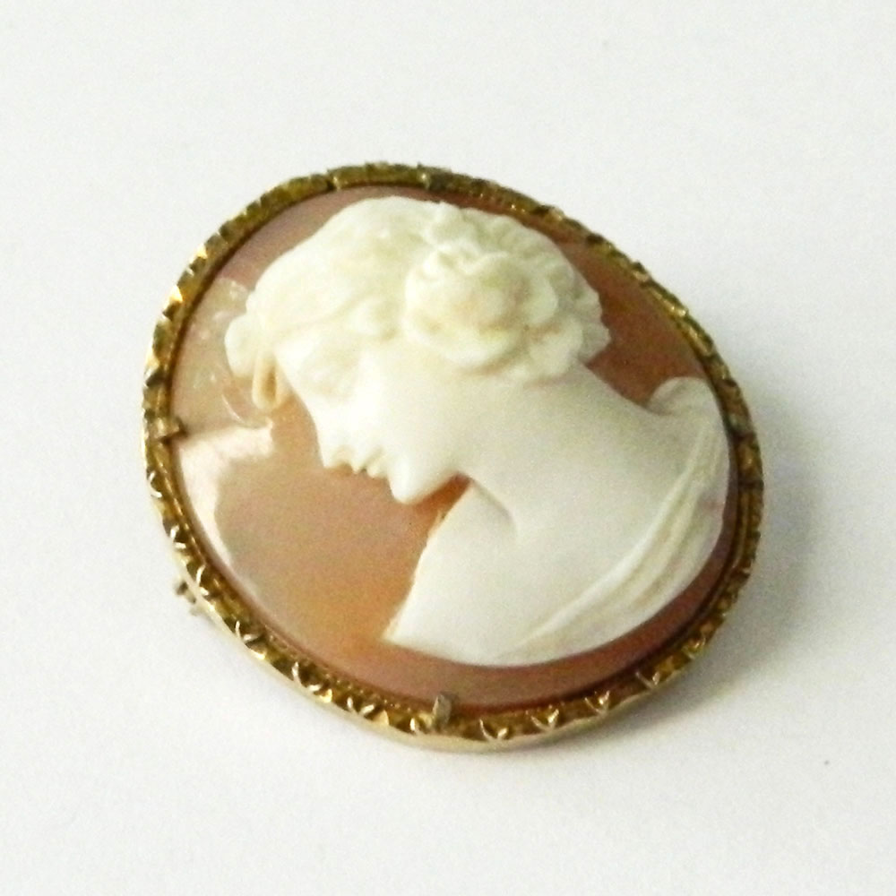 Vintage cameo brooch