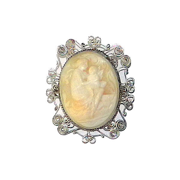 Vintage cameo brooch