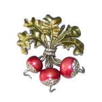 Boucher turnip brooch