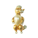 Trifari poodle brooch