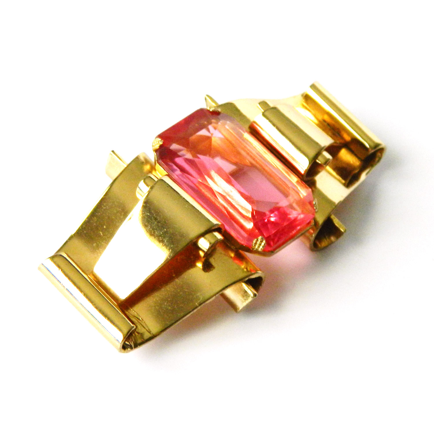 1940's Coro rhinestone brooch