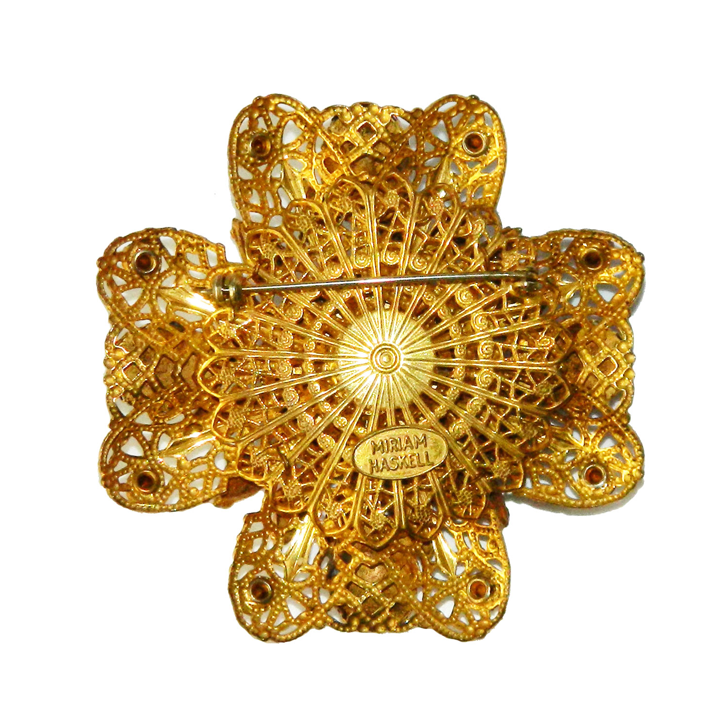 Miriam Haskell pearl brooch