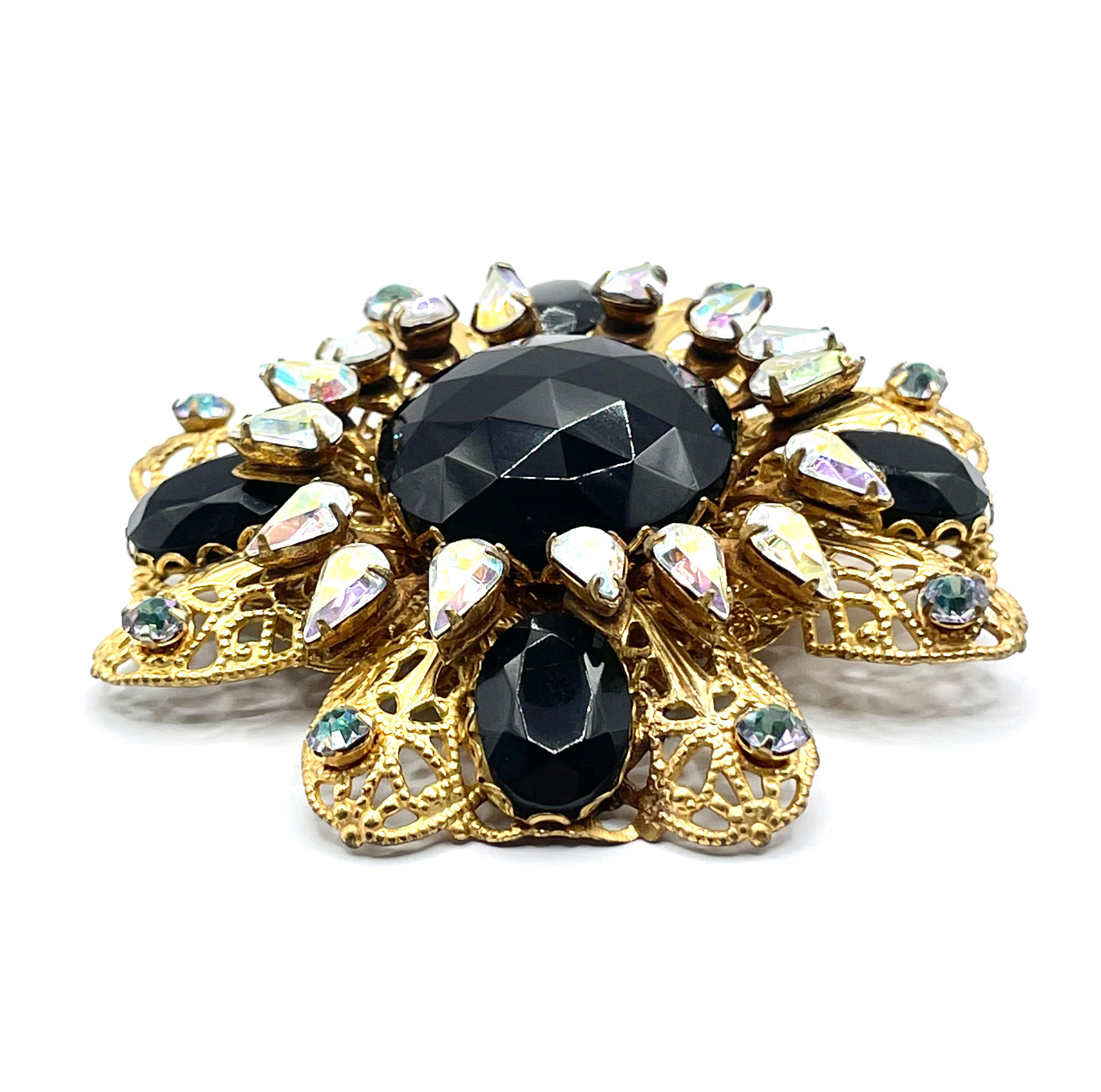 Miriam Haskell rhinestone brooch