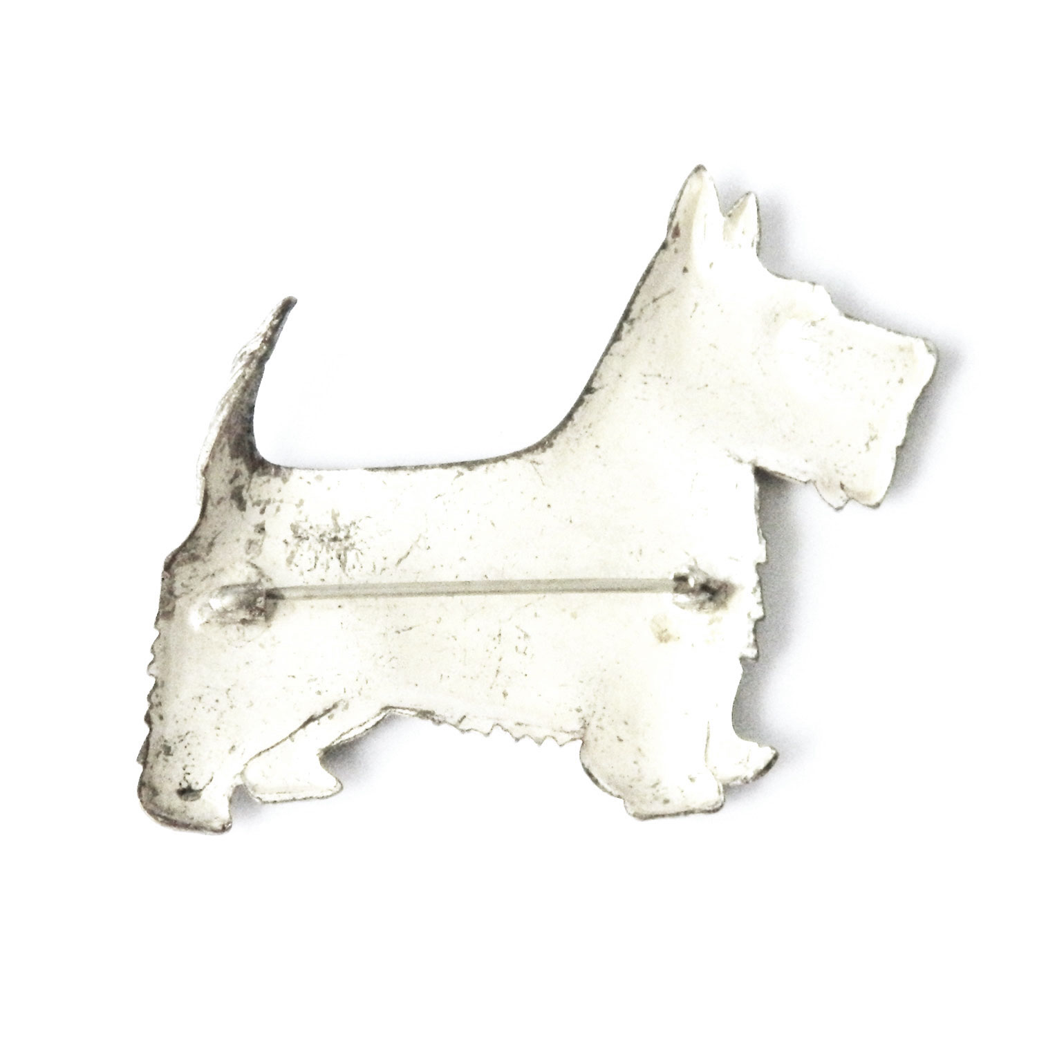 Scottie dog brooch