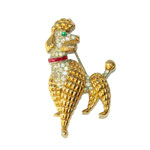 Trifari poodle brooch