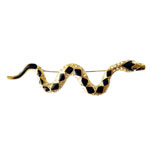 vintage snake brooch