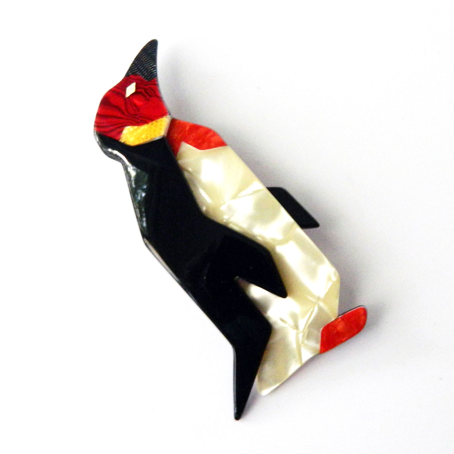 Lea Stein penguin brooch