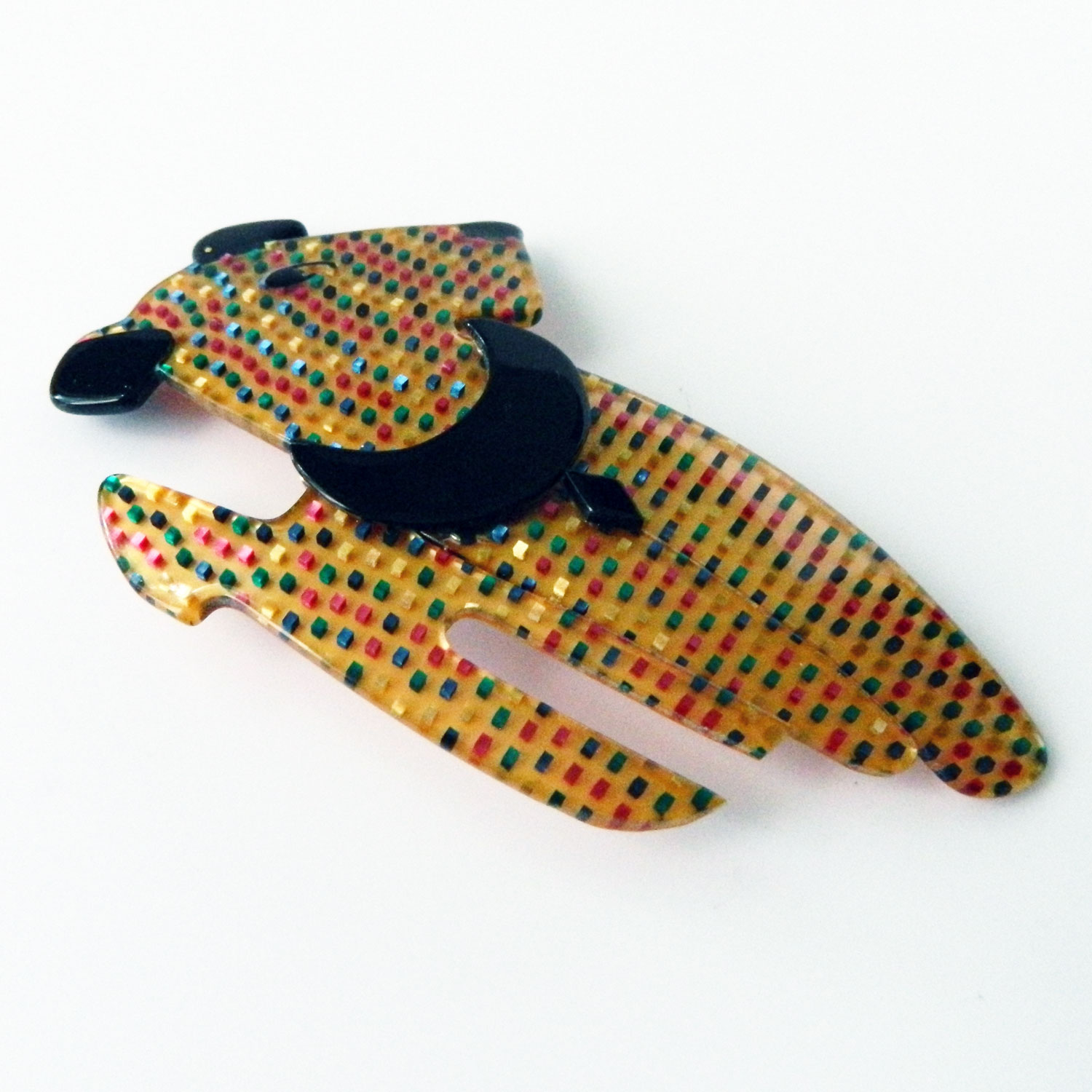 Lea Stein dog brooch