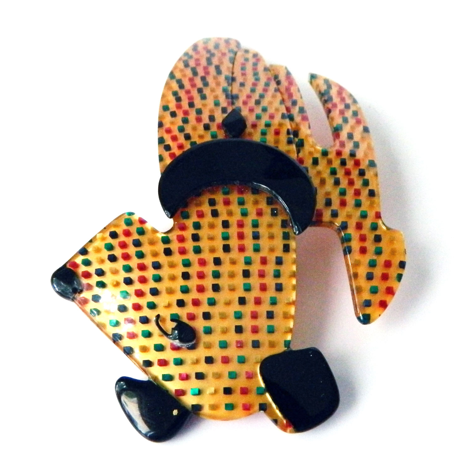 Lea Stein dog brooch