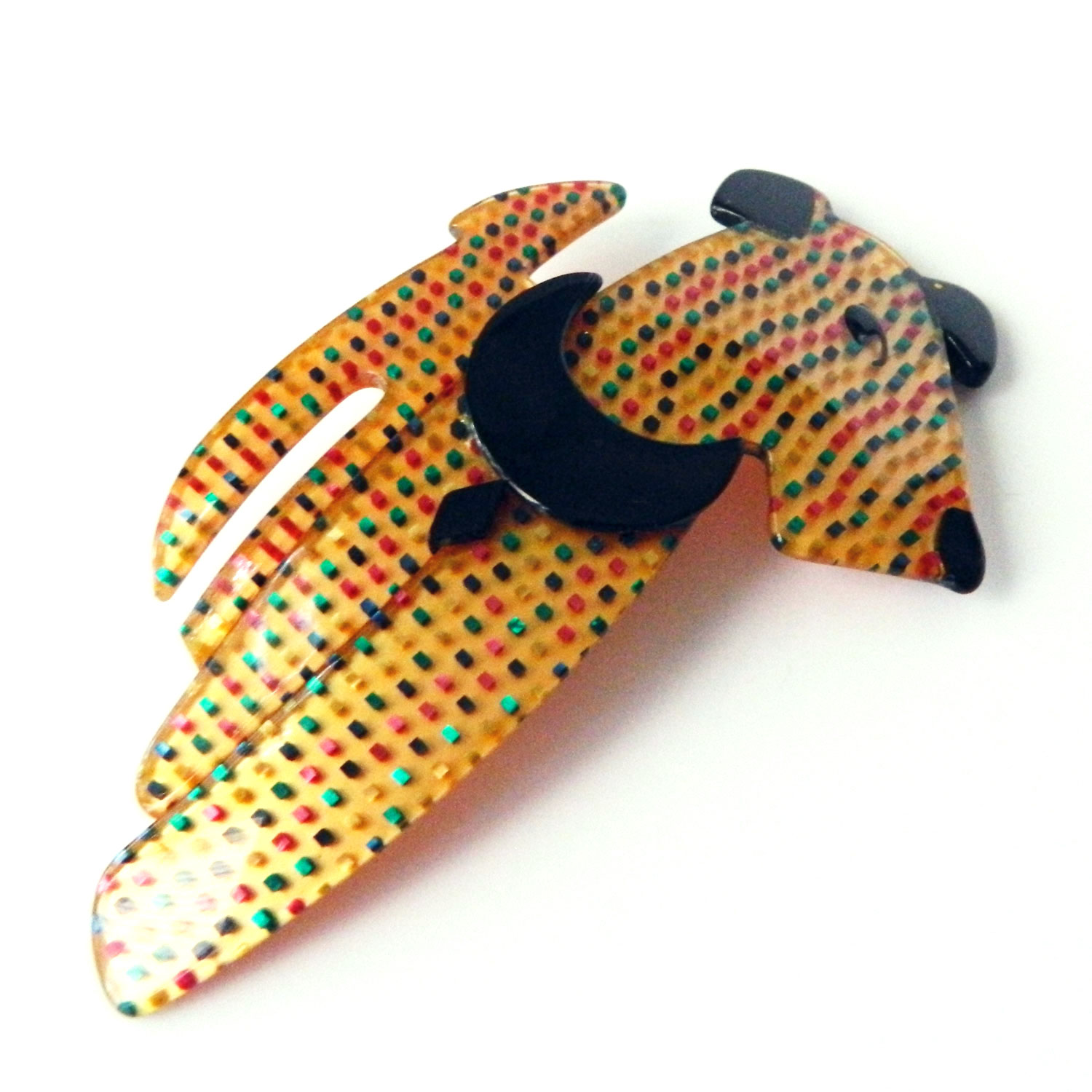 Lea Stein dog brooch