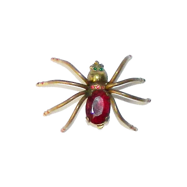 Rosewood cicada insect brooch