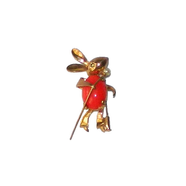 Jelly belly mouse brooch