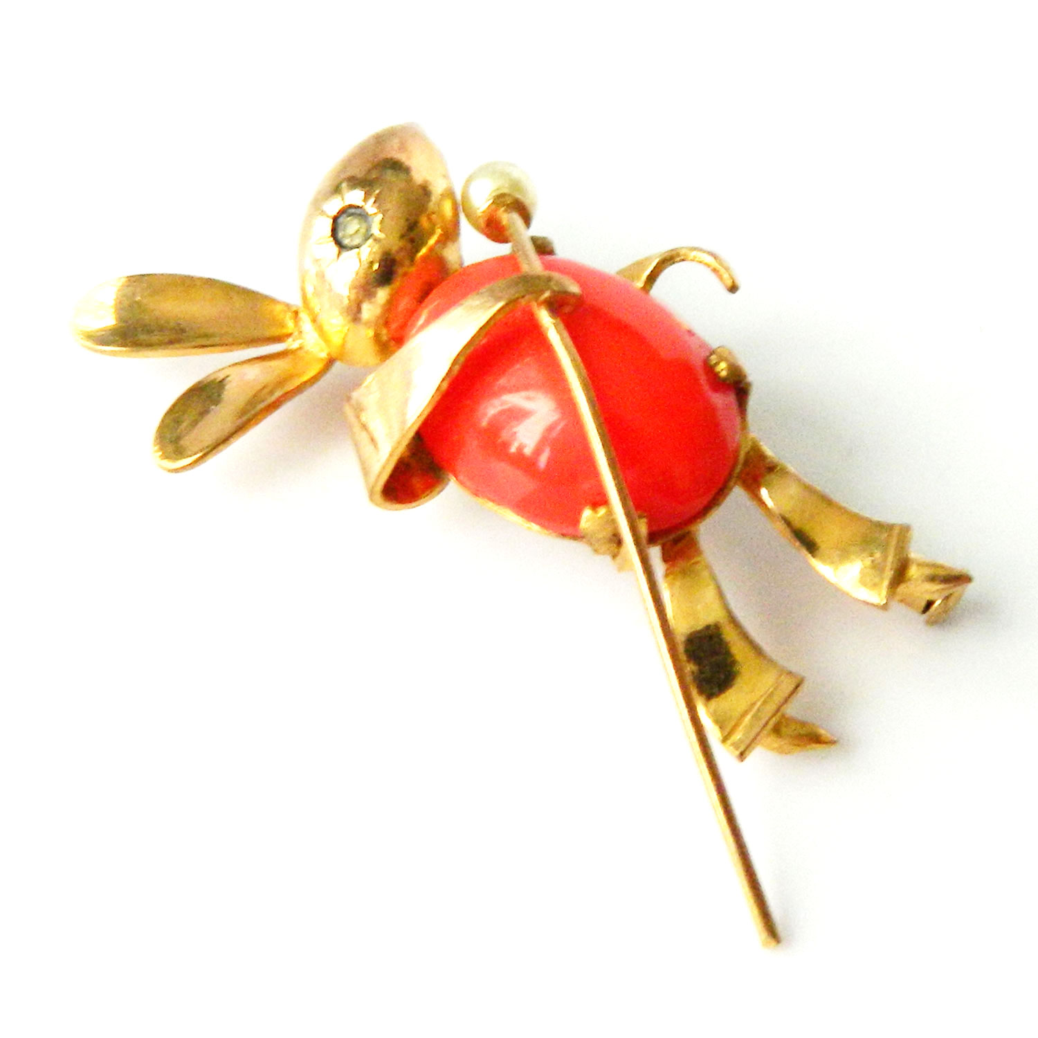 rabbit brooch