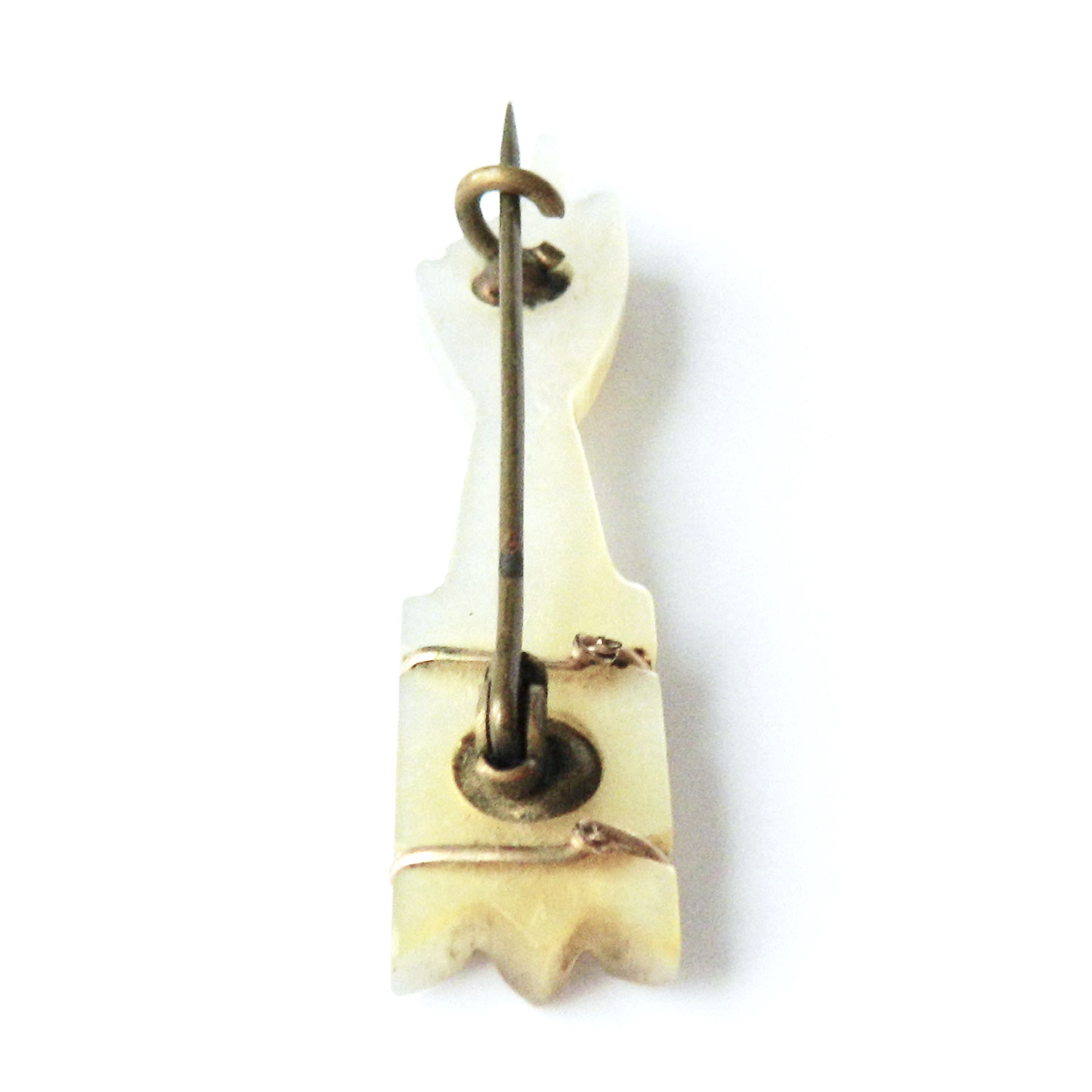 Antique pointing hand brooch