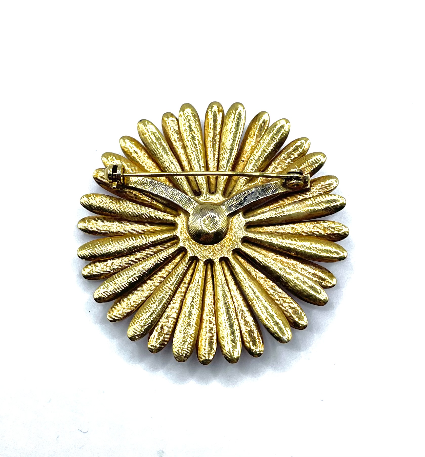 enamel flower brooch