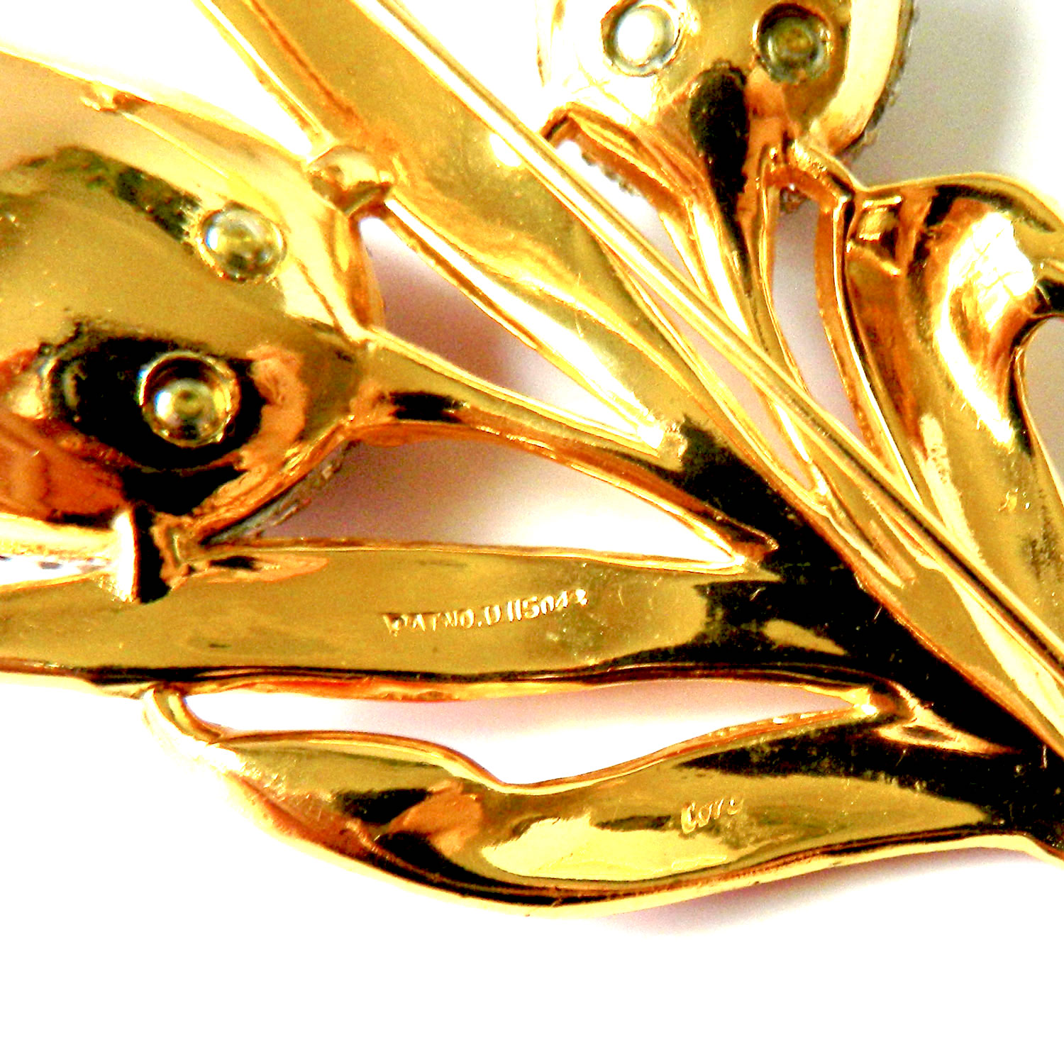 1940's Coro Craft rhinestone brooch