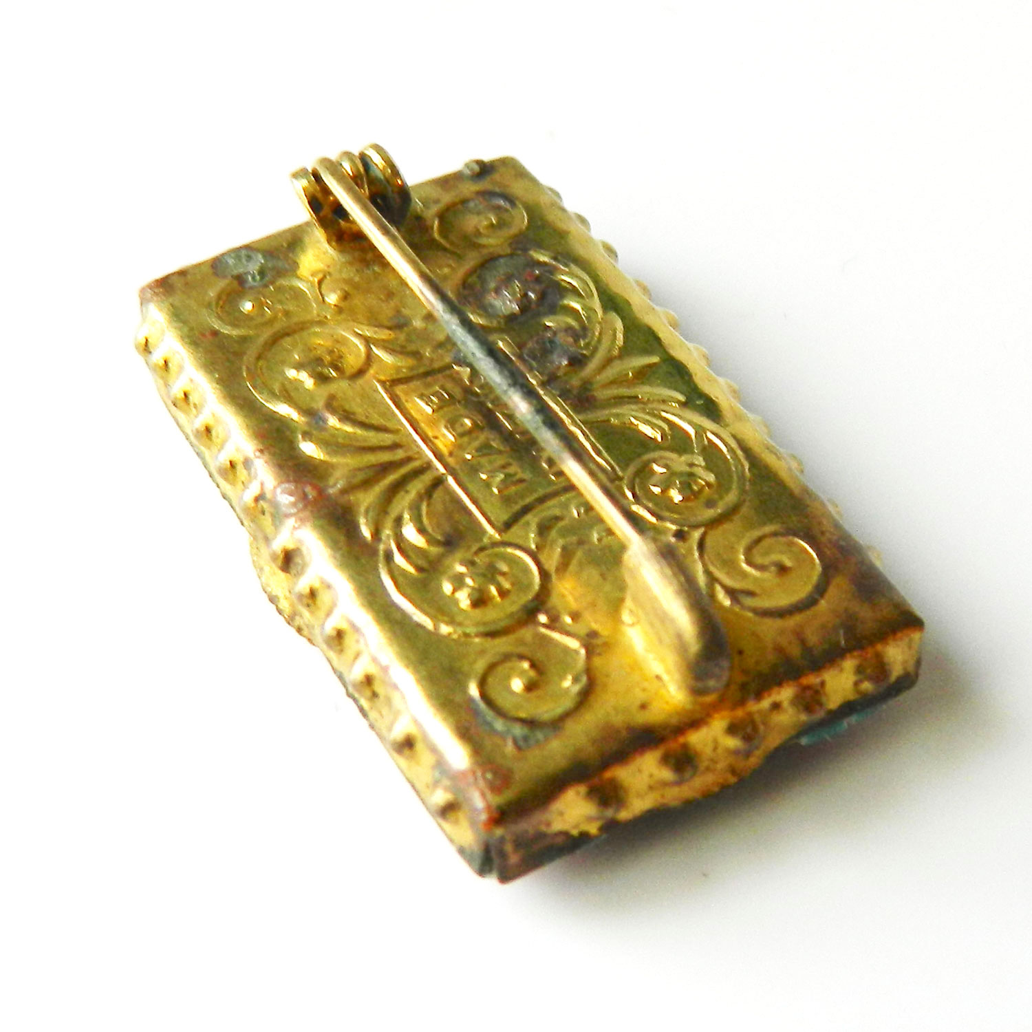 1920's Italian micro mosaic brooch