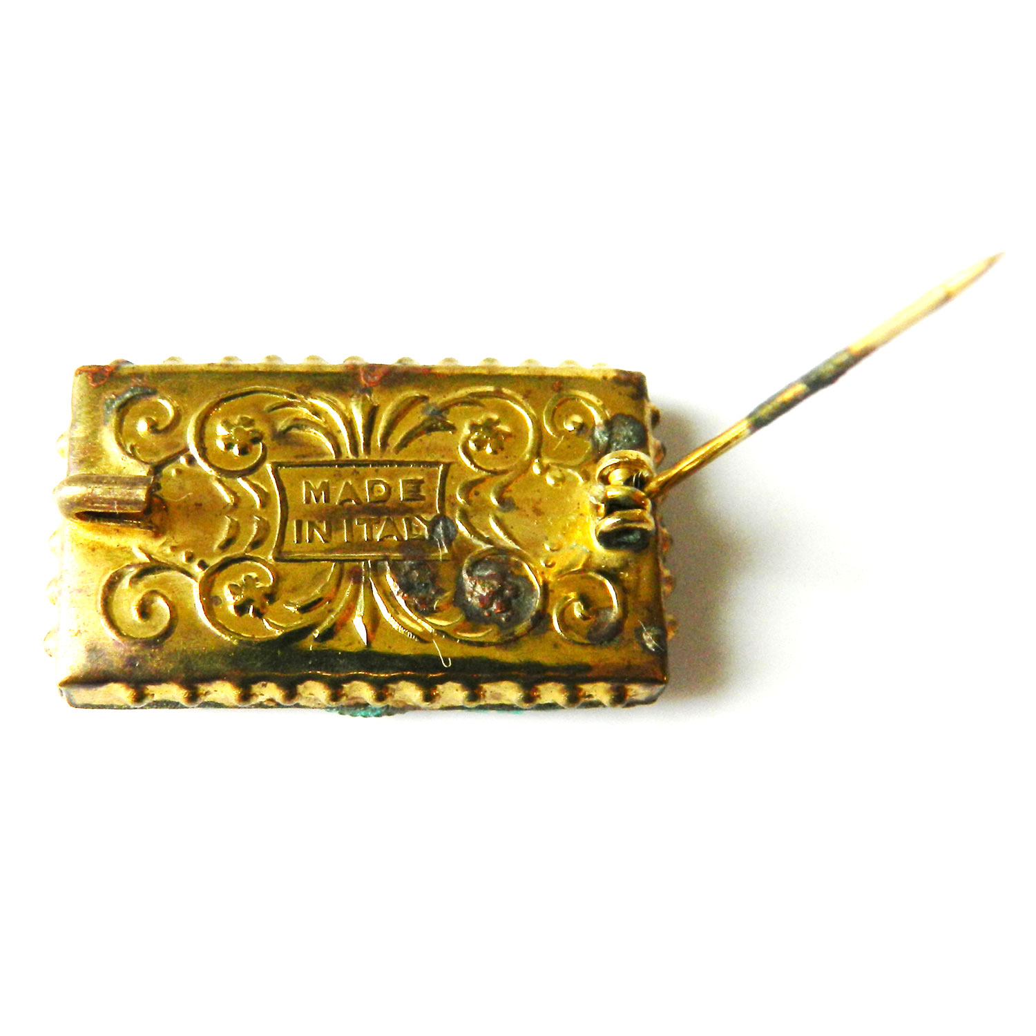 antique micro mosaic brooch