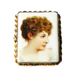 vintage cameo brooch