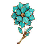 Trifari flower brooch