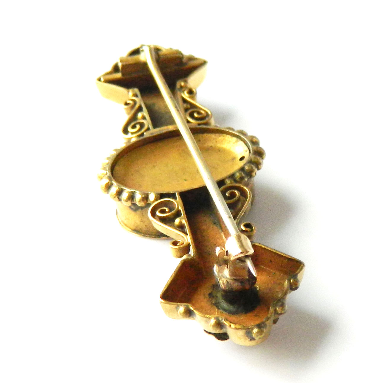 Antique micromosaic brooch