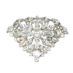 1930s rhinestone brooch