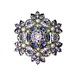 Joan Rivers rhinestone brooch