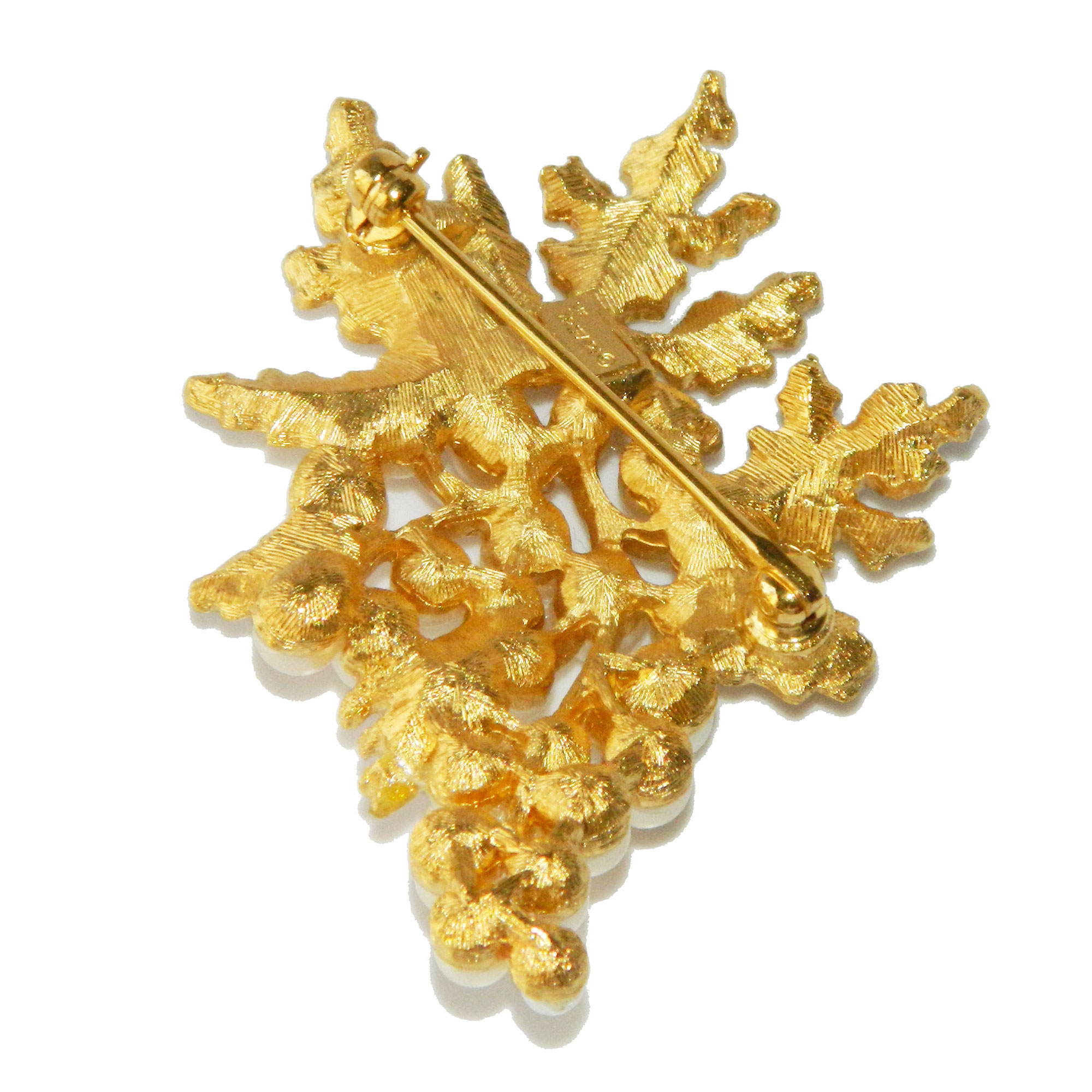 Crown Trifari grapes brooch