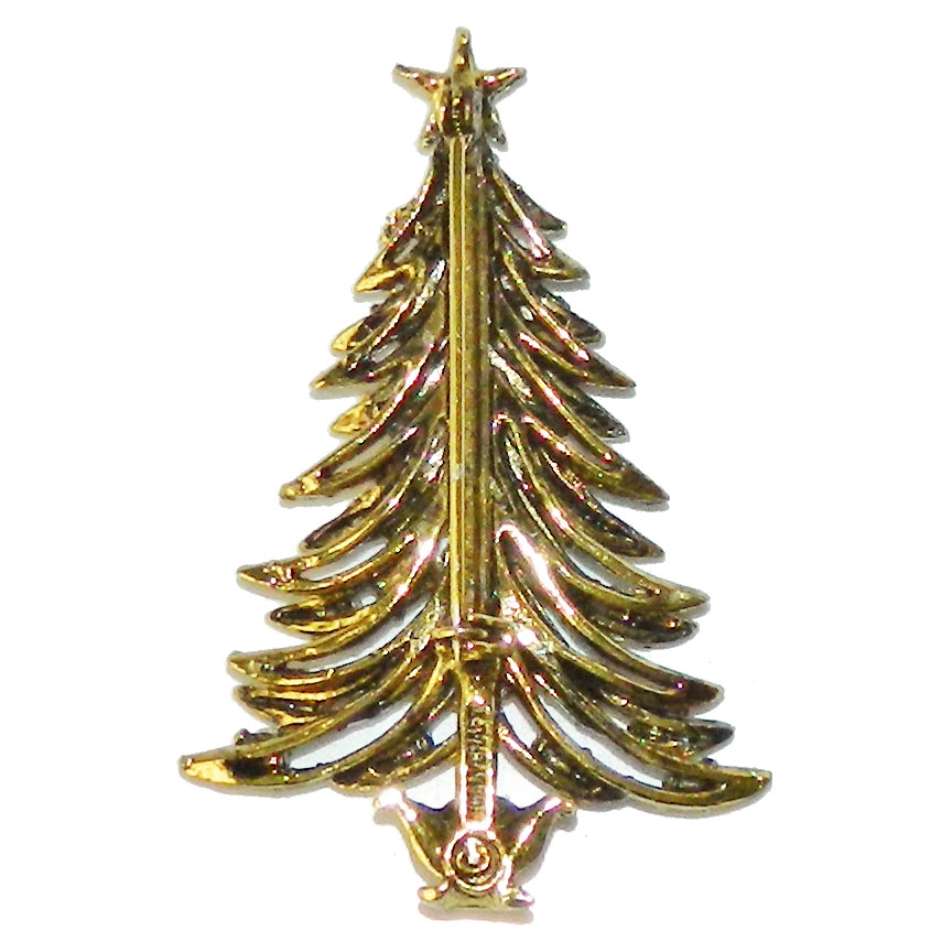 vintage Christmas tree pin