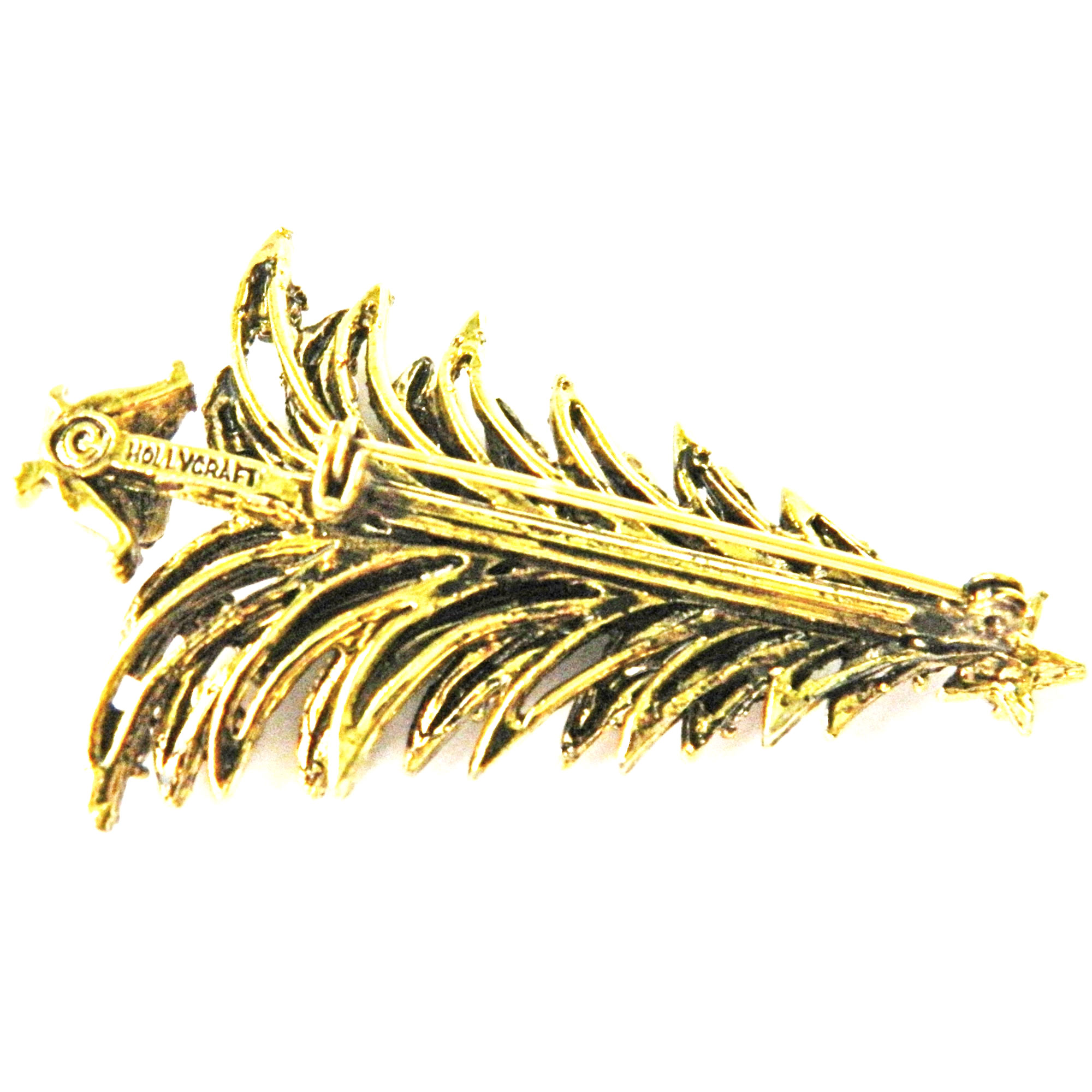 Hollycraft Christmas tree pin
