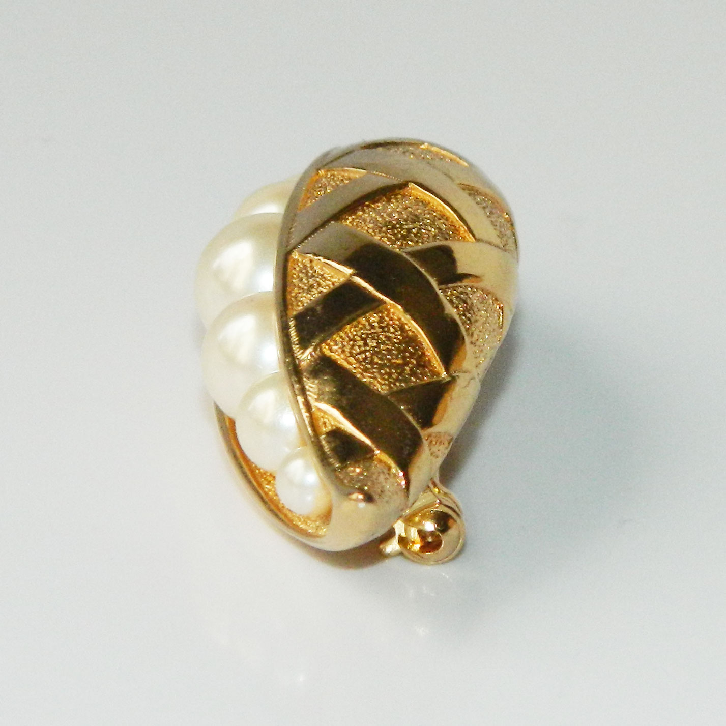 Vintage Christian Dior pea pod brooch