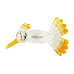 1940s Lucite hummingbird brooch