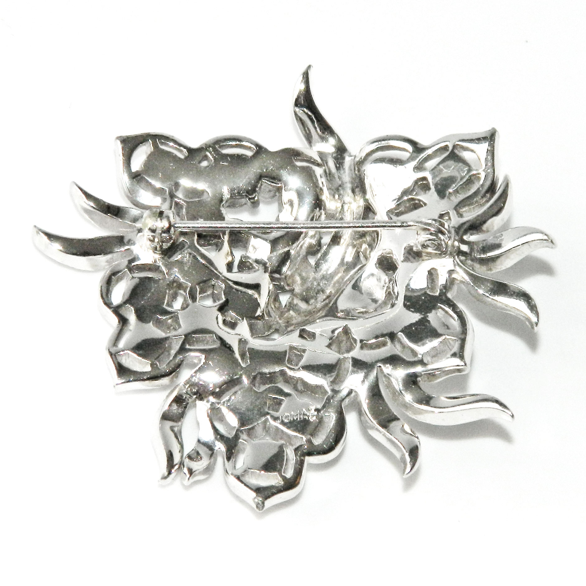 1950s Jomaz rhinestone brooch