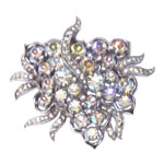 1950s Jomaz rhinestone brooch