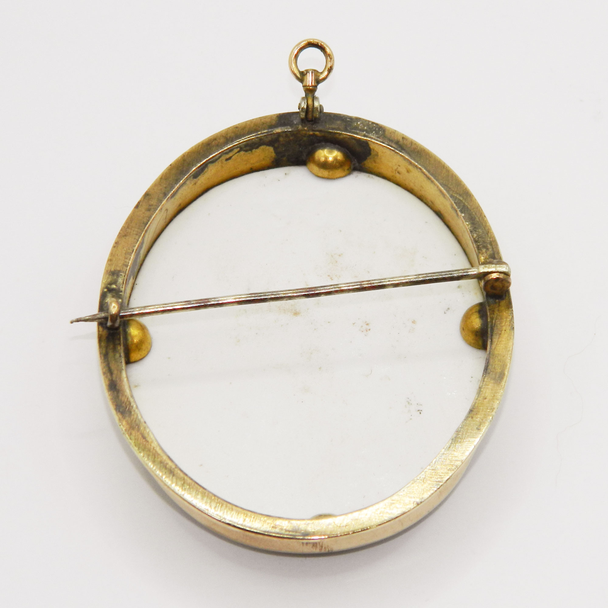 Hand Painted Ceramic Brooch