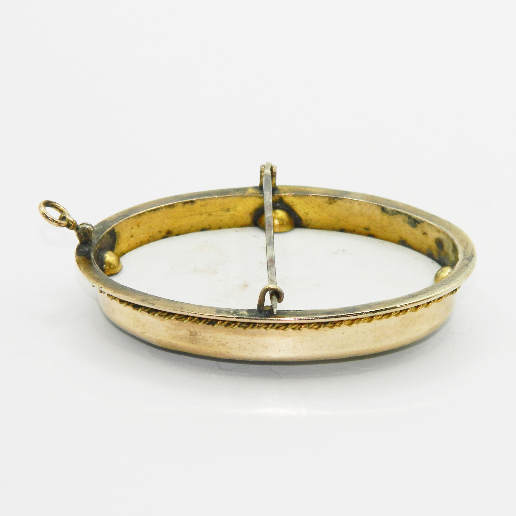 Hand Painted Ceramic Brooch